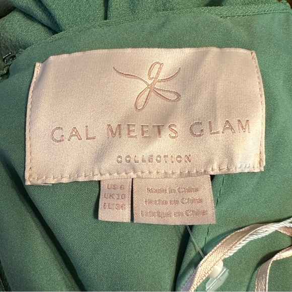 Gal Meets Glam Elsie Double Front Bow Midi Dress size 6 NWT - Picture 10 of 13